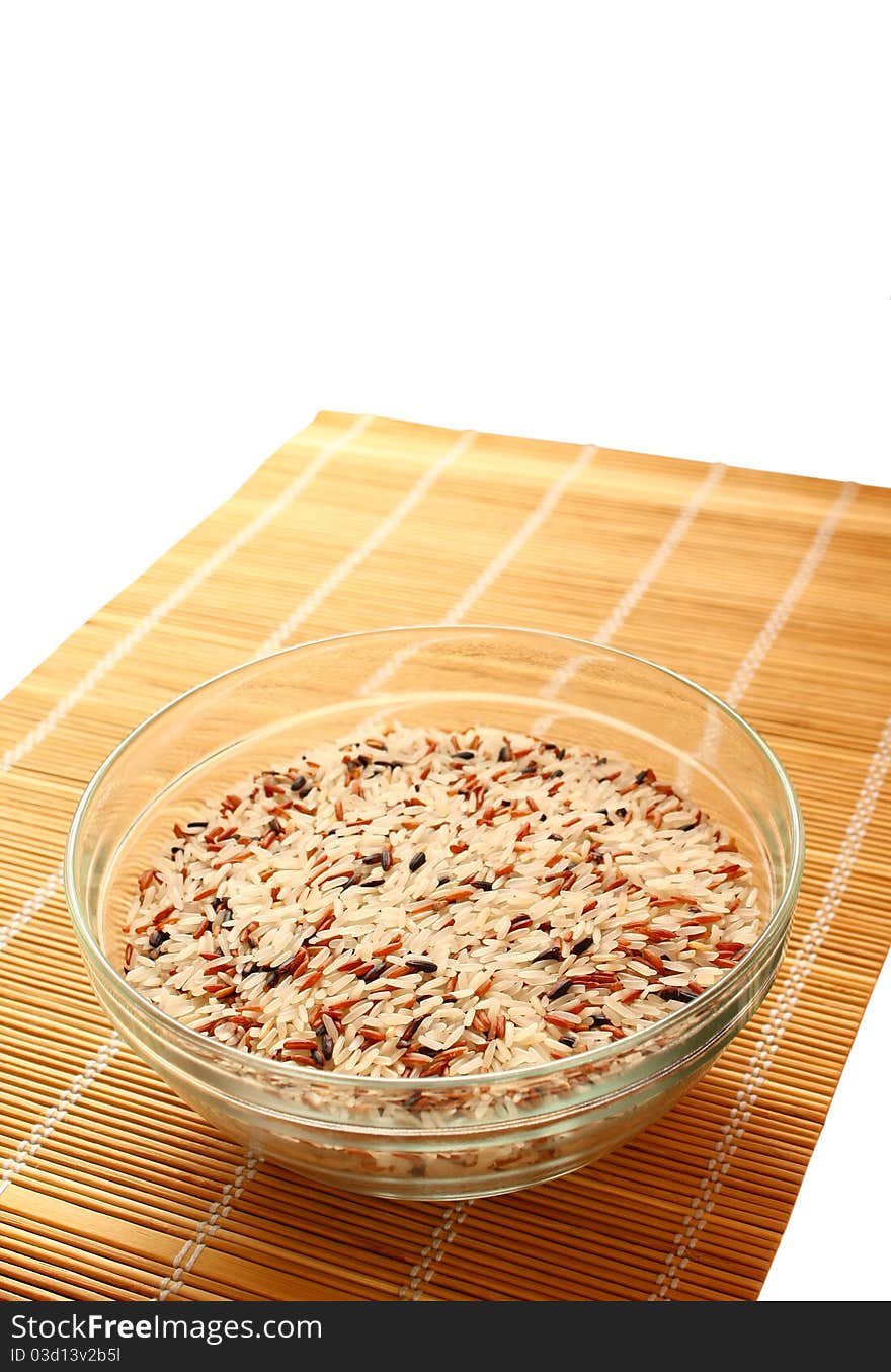 Raw Rice In Bowl