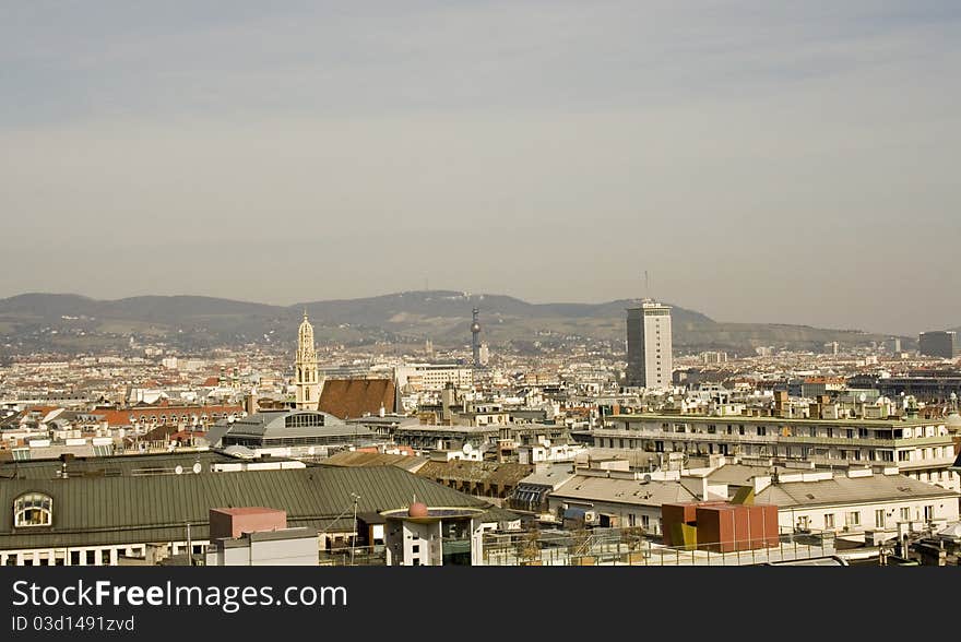 Aerial view of Vienna