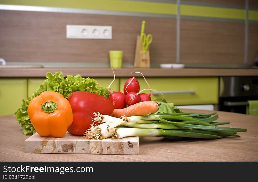 Fresh vegetables on the table