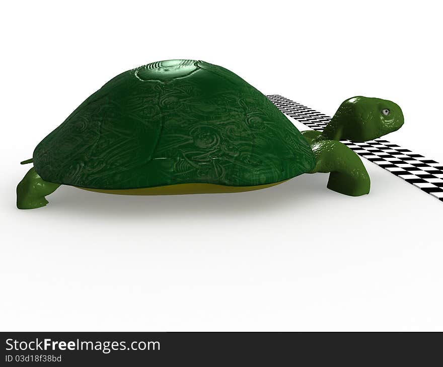 Turtle Near The Finish Line â„–3