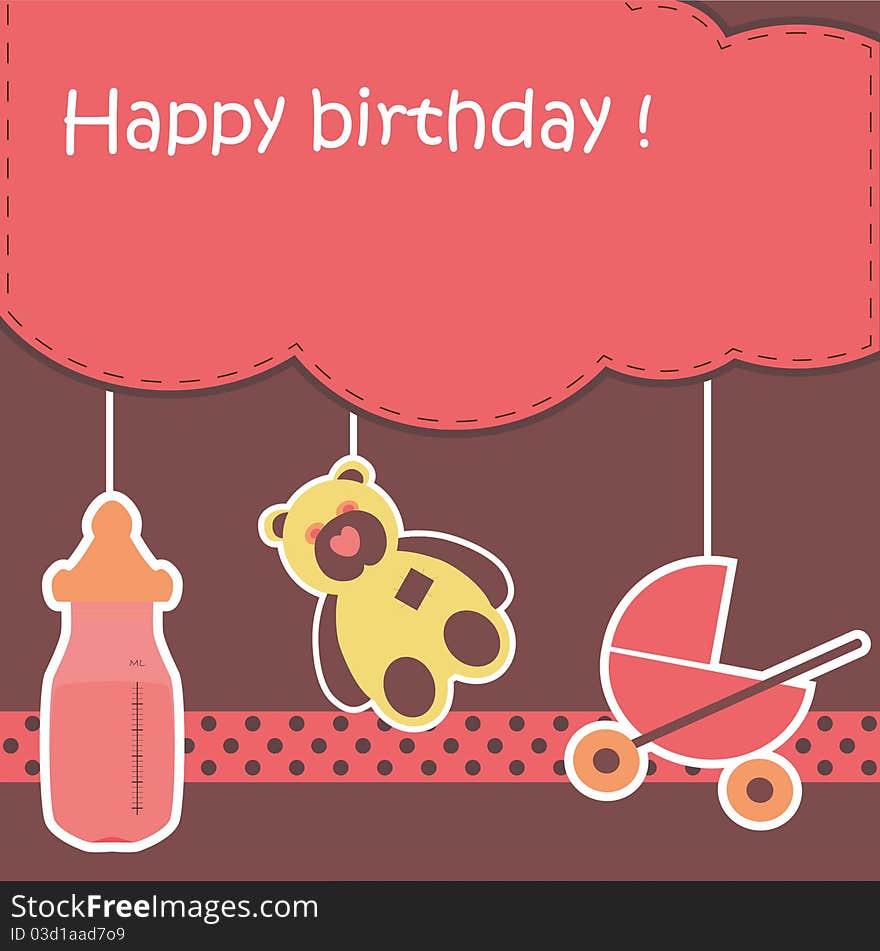 Greeting Card With Birthday