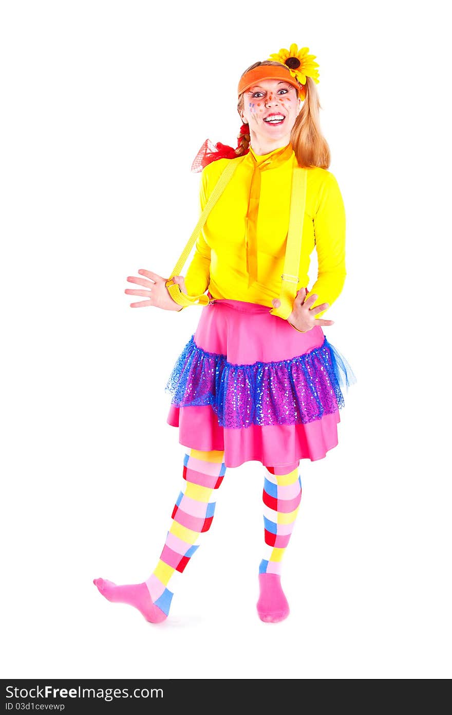 A Girl Dressed As Pippi Longstocking