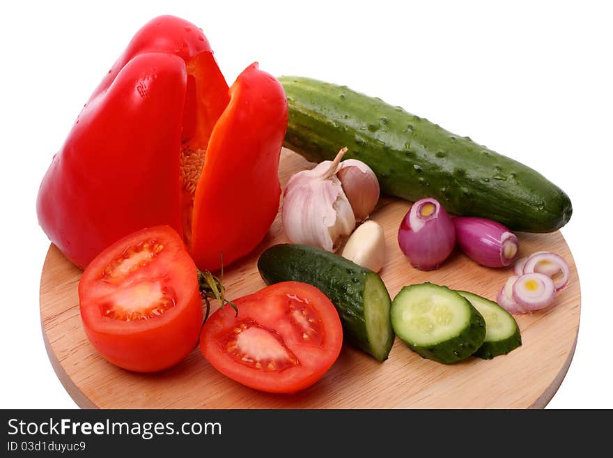 Ingredients For A Vegetable Salad