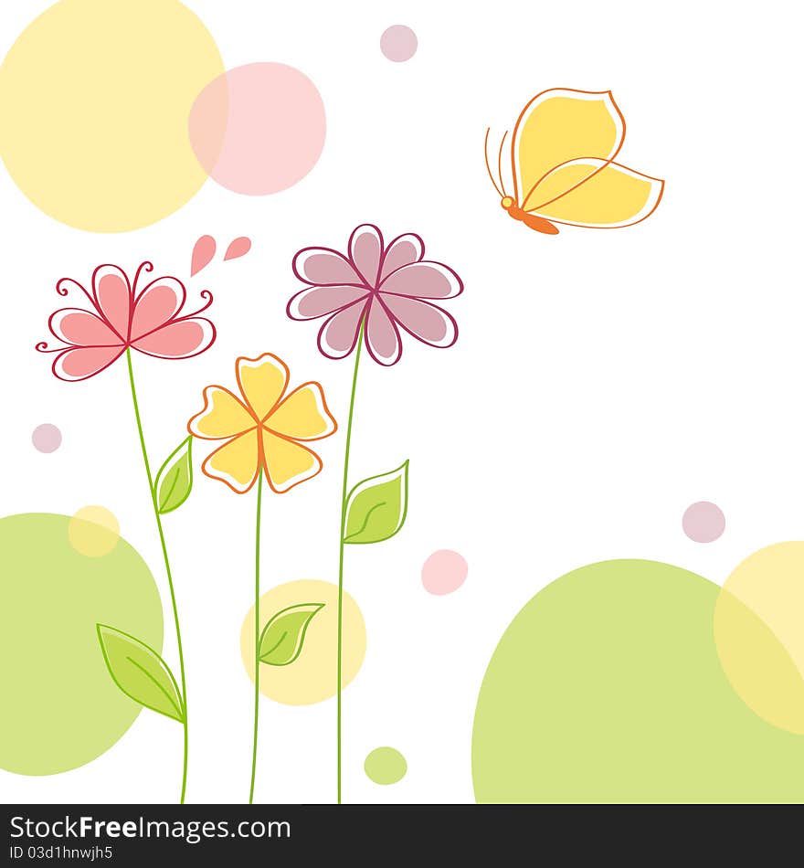 Floral background.