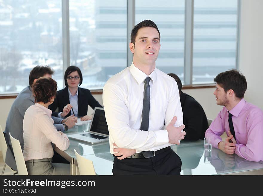 Group of business people at meeting