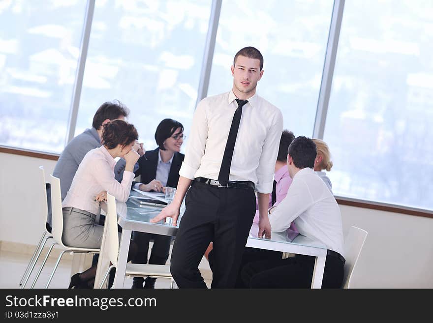 Group of business people at meeting