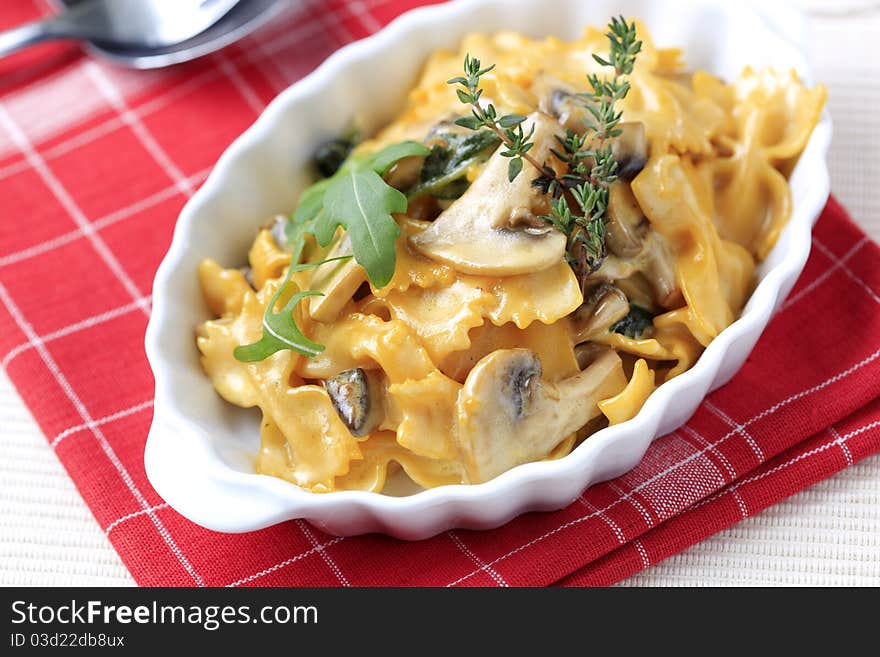 Vegetarian pasta dish