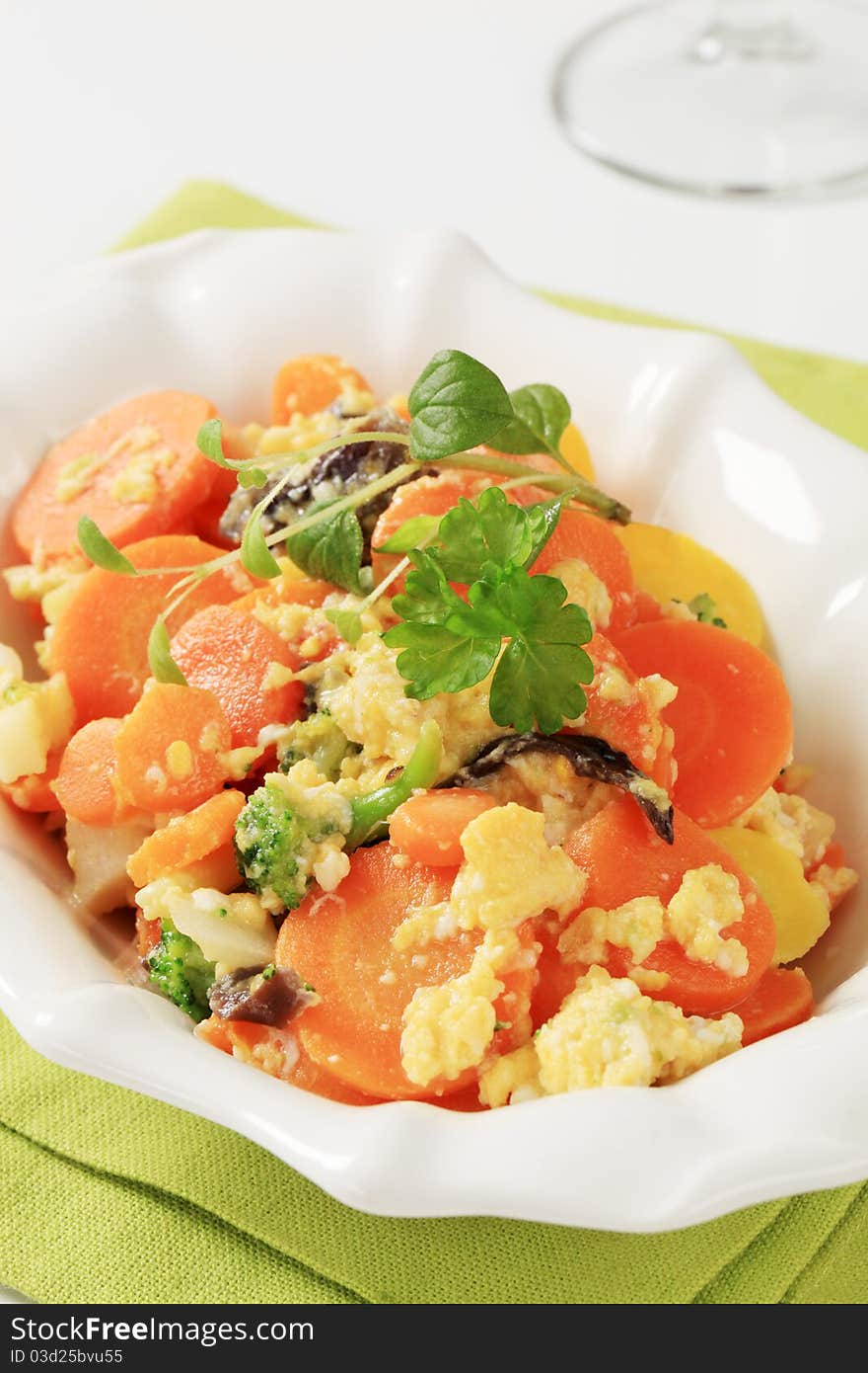 Mixed Vegetables And Scrambled Egg