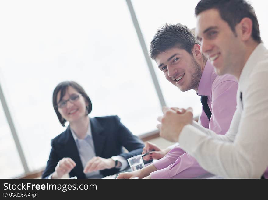 Group of business people at meeting