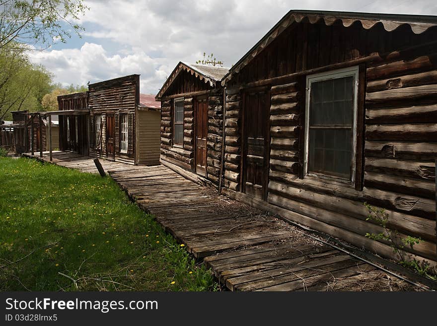 Old buildings in historic town Virginia City. Old buildings in historic town Virginia City