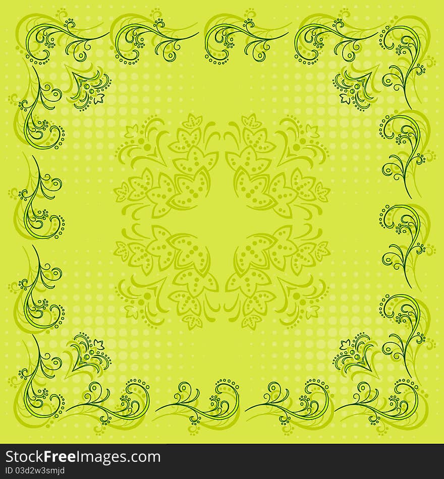 Abstract background with a symbolical flower pattern. Abstract background with a symbolical flower pattern