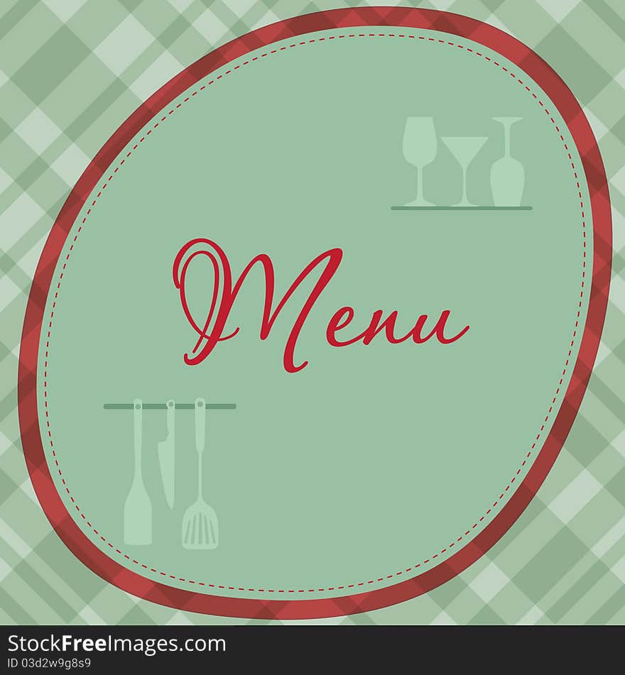 Vintage menu design