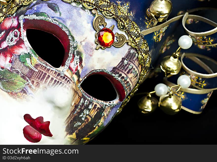 Carnival in Venice, Venetian Mask image. Carnival in Venice, Venetian Mask image.