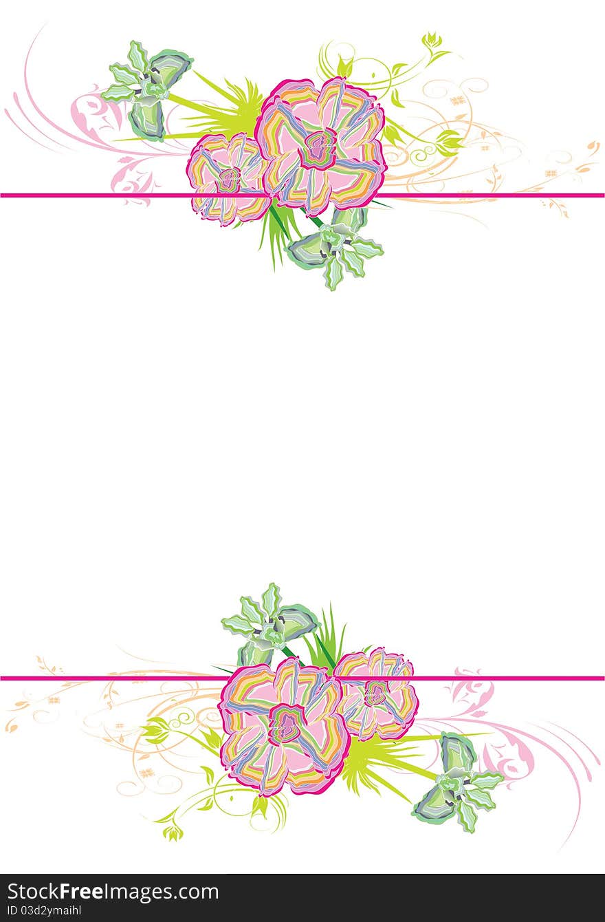 Decorative flowers design