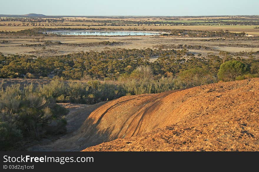 Wiev from the top of Hyden Rock. Wiev from the top of Hyden Rock