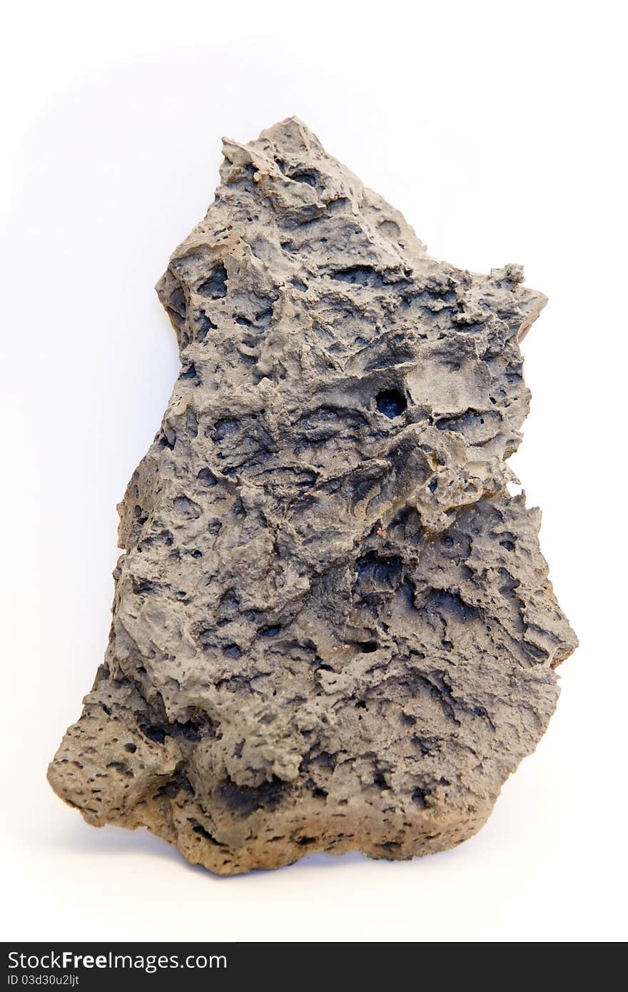 Hard piece of lava from icelander volcano