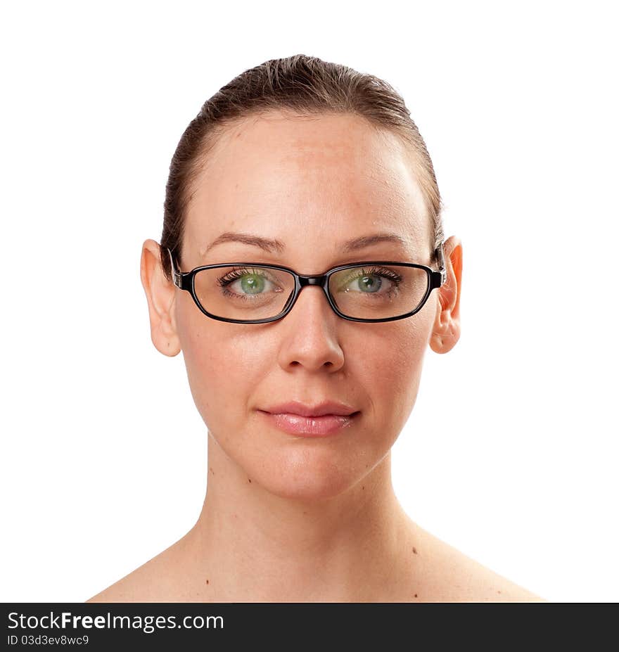 Woman with glasses