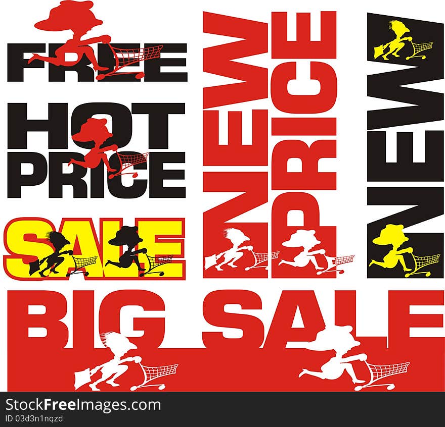 End of season sale, in a sale, special price. End of season sale, in a sale, special price