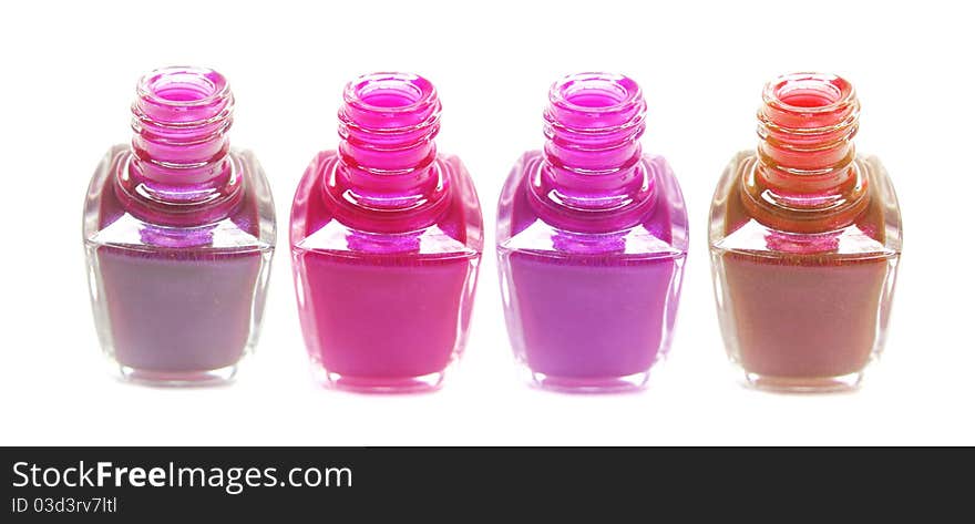 Nail polishers set for manicure