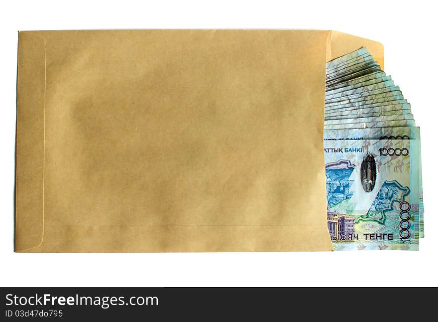 Bribe someone with these notes fanned out of a yellow envelope. Bribe someone with these notes fanned out of a yellow envelope