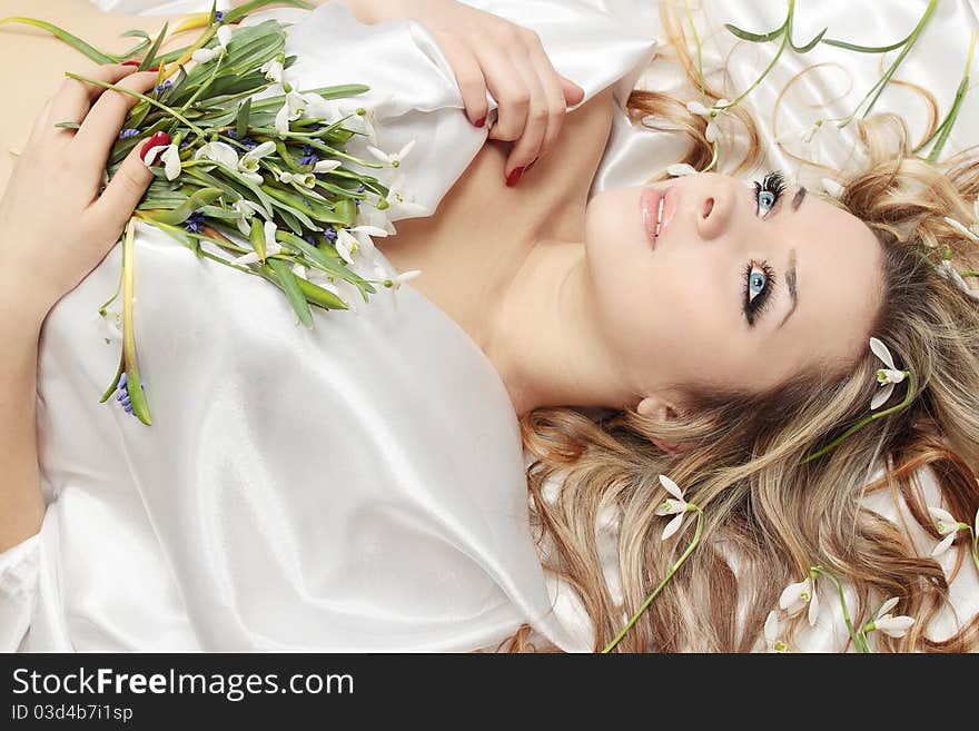 Blond and flowers