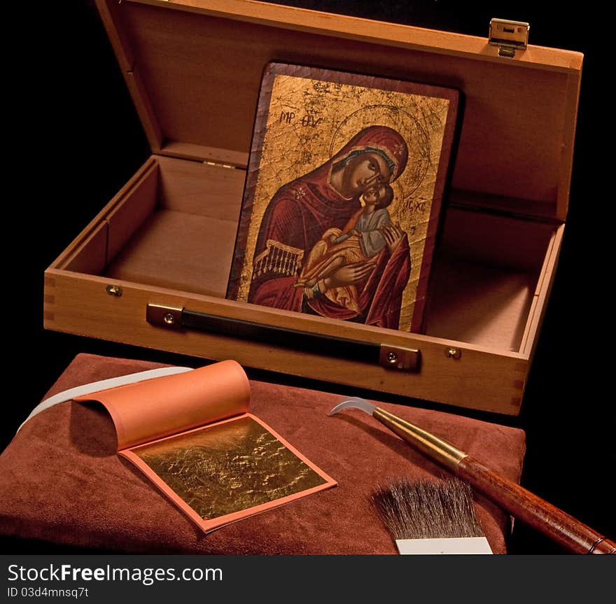 Gilding Tools And Greek Icon