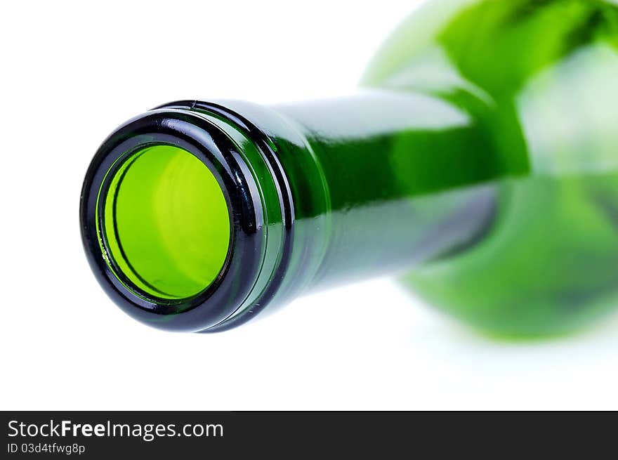 Bottle of wine on a white background