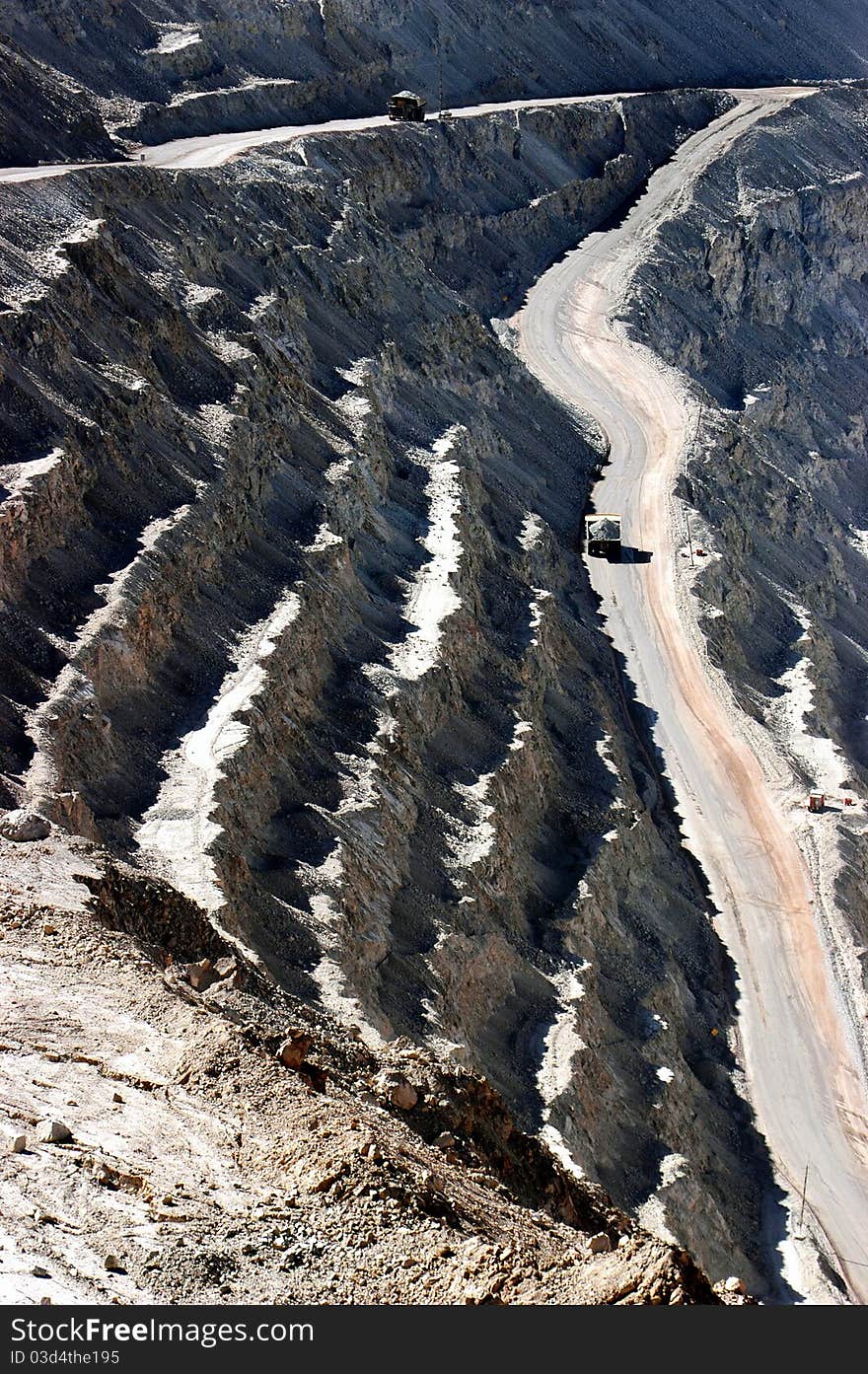 Copper mining in open pit mine Chuquicamata, Chile. Copper mining in open pit mine Chuquicamata, Chile