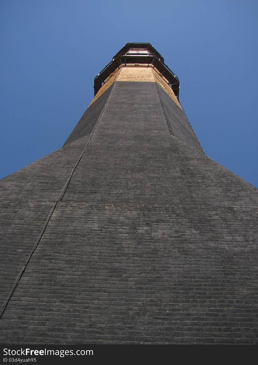 Huge tower make of brick 100 years old chihuahua Avalos abandon coal factory. Huge tower make of brick 100 years old chihuahua Avalos abandon coal factory