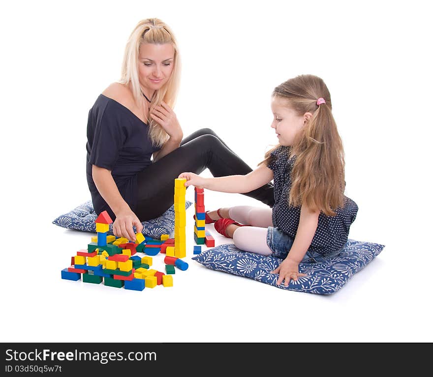 playing cubes, on white background. playing cubes, on white background