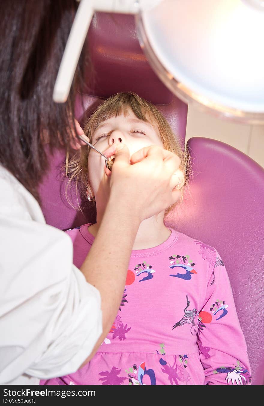 Girl In Dental Practice