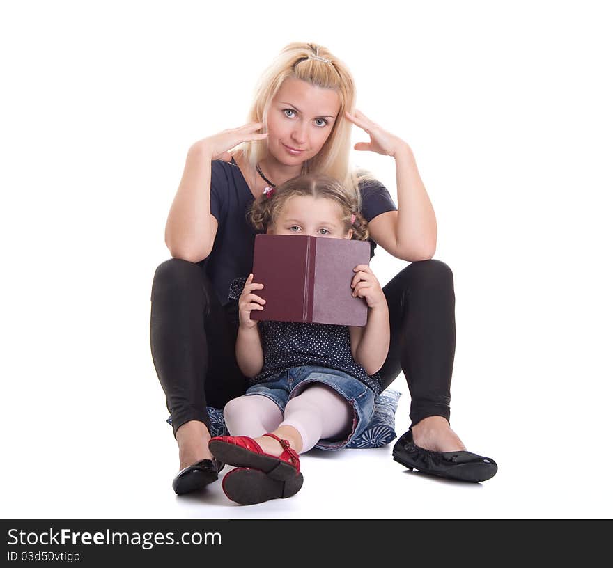 Young mother with beautiful daughter