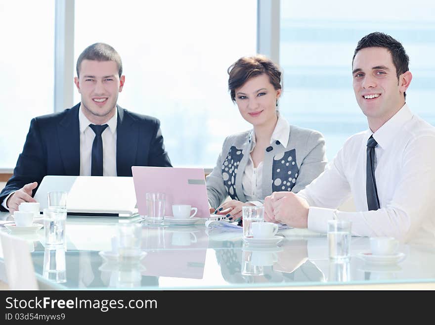 Business people at meeting