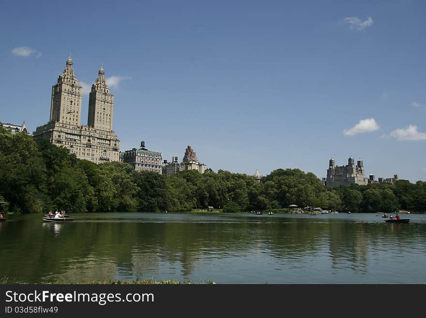 The Lake Central Park, New York. The Lake Central Park, New York.