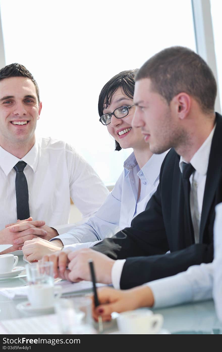 Group of business people at meeting