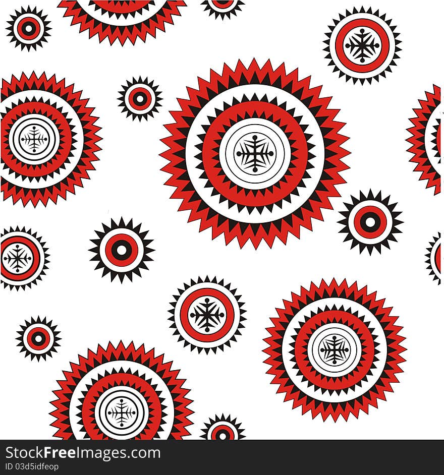 Seamless pattern northern background