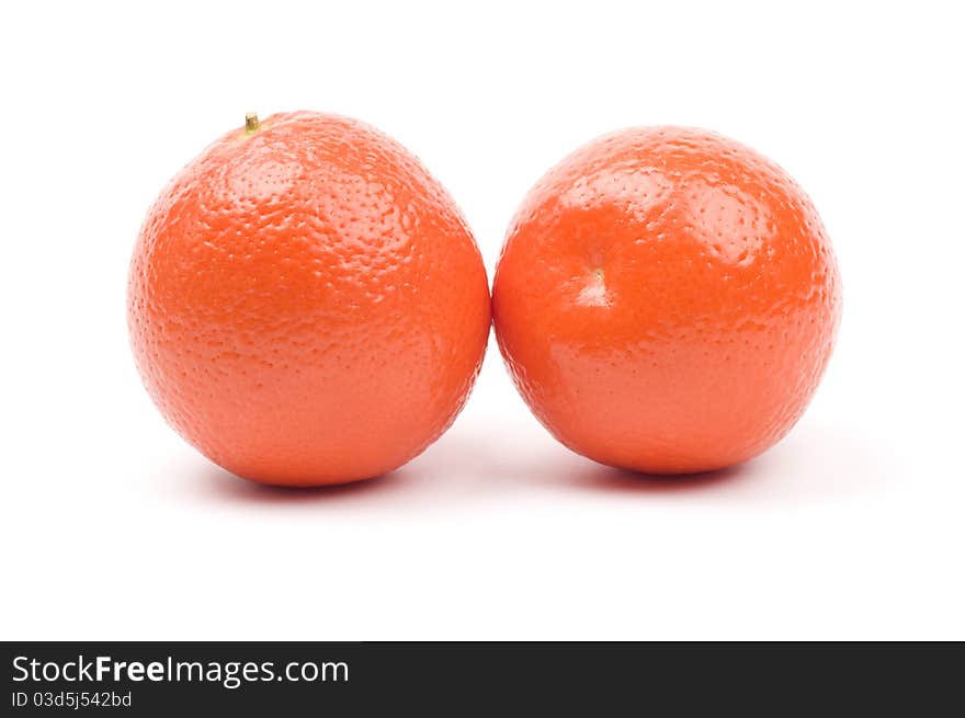 Two tangerines.