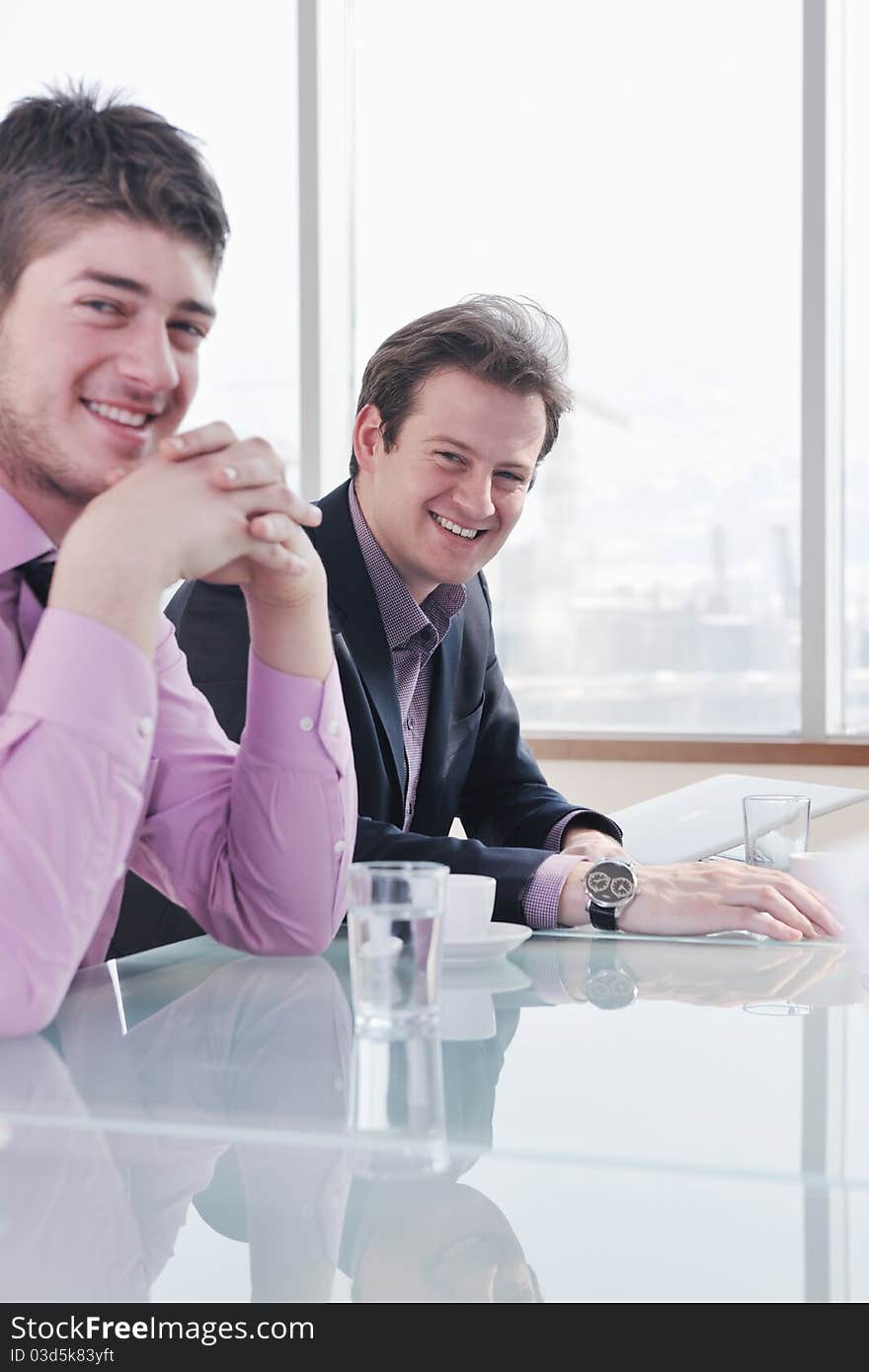 Group Of Business People At Meeting