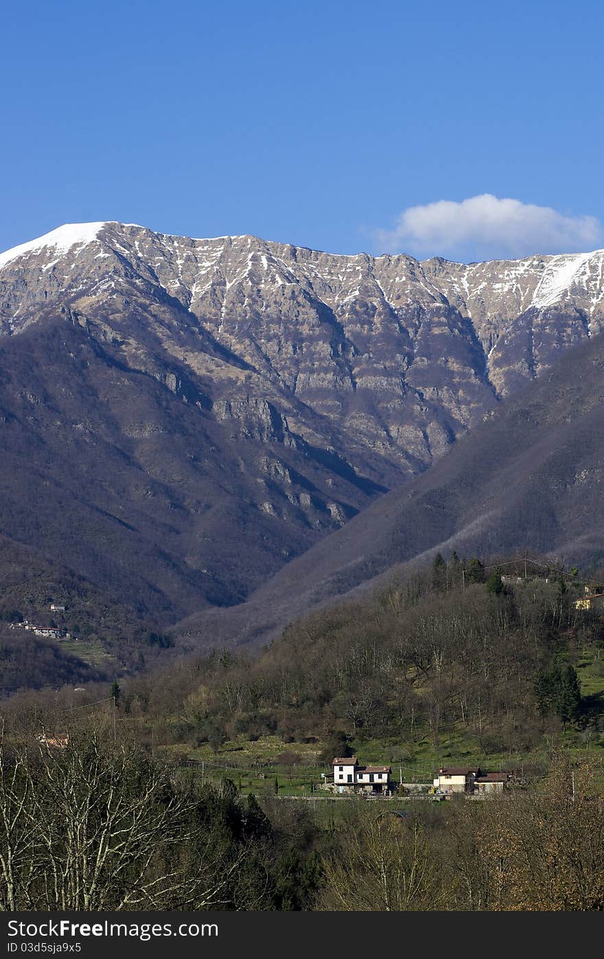 Detail of bagnone,little village in lunigiana,italy