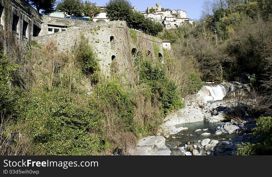 Detail of bagnone,little village in lunigiana,italy