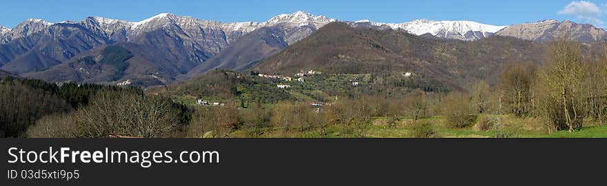 View of appennini mountains,in italy. View of appennini mountains,in italy