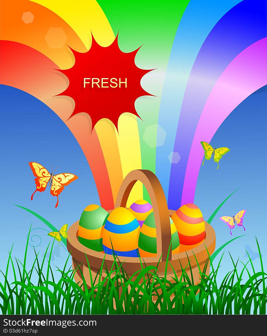 Easter holiday related greeting card design. Easter holiday related greeting card design