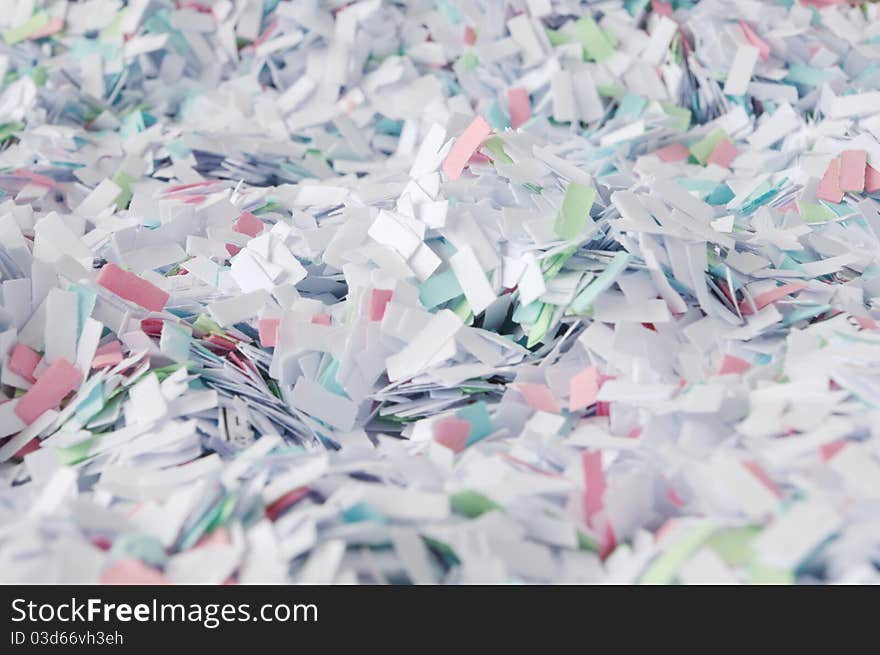 White and soft colored Confetti, Office Background