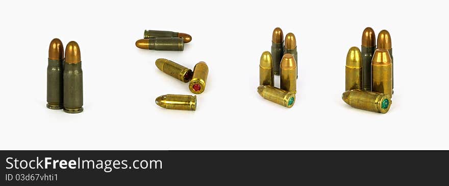 Machine rifle and gun ammunition. Machine rifle and gun ammunition.