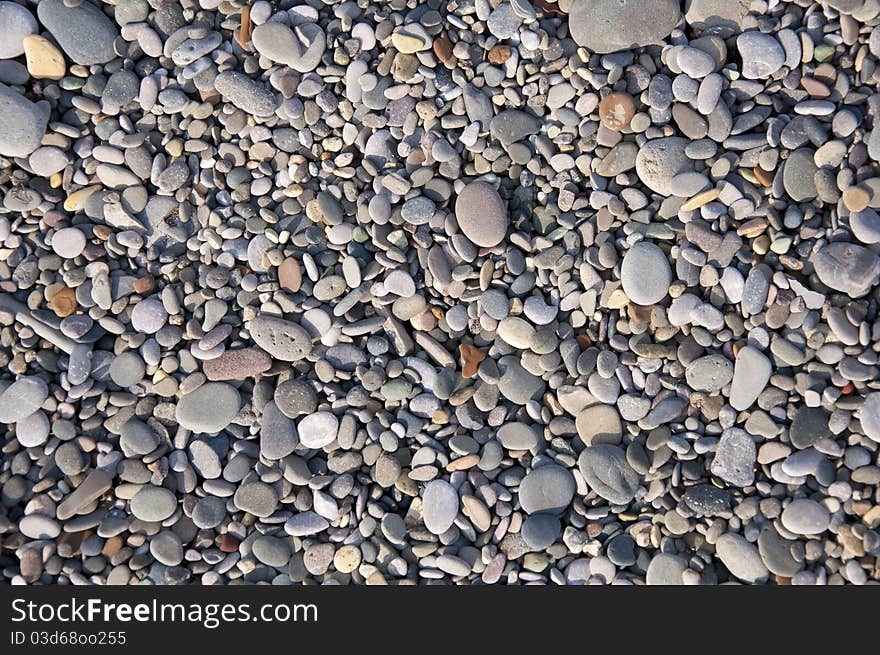 Beach pebbles Texture