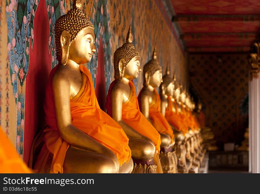 Buddha at Wat Arun, Bangkok travel gods of the Thai people.