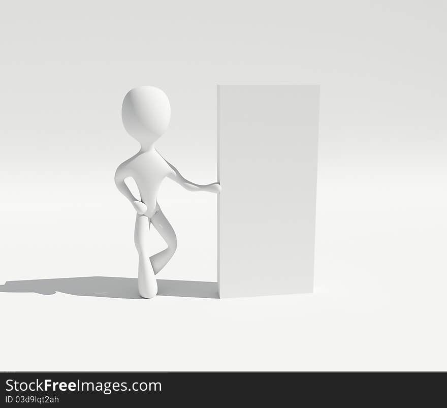 Figure with empty board