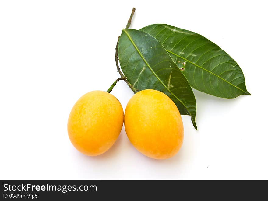 Thai fruits (Maprang), fruit of the sumac family, Anacardiaceae. Thai fruits (Maprang), fruit of the sumac family, Anacardiaceae.