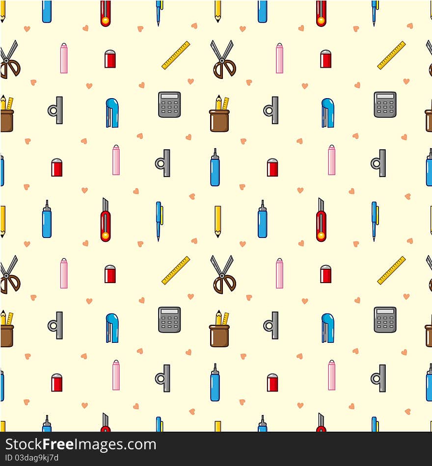 Seamless Stationery Pattern