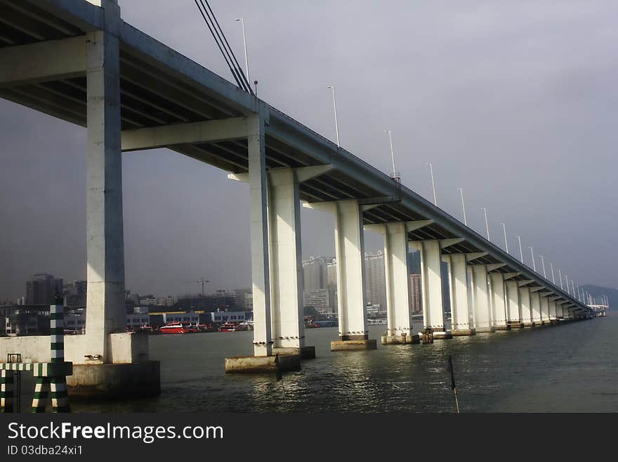 Bridge at Macau, Hong Kong, China